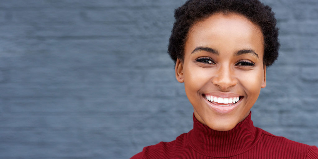 porcelain veneers patient smiling